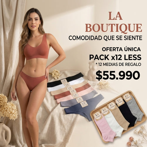PACK 12 LESS + 12 MEDIAS DE REGALO (50% OFF)