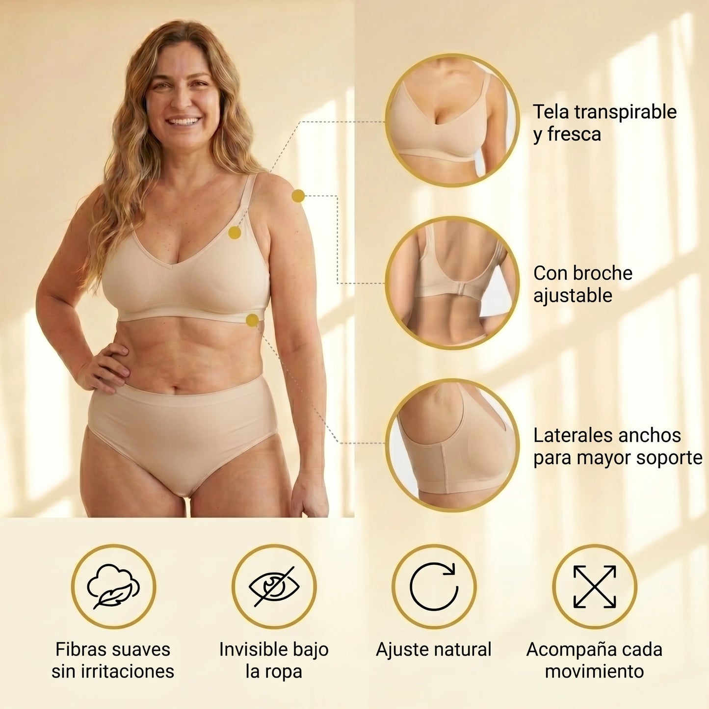 6x3 | 3 CORPIÑOS SEGUNDA PIEL + 3 BOMBACHAS SIN COSTURA DE REGALO