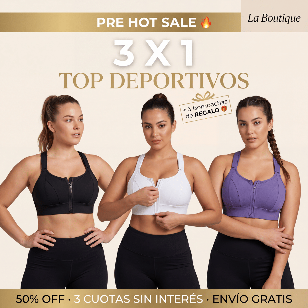 3x1 | TOP DEPORTIVOS + 3 BOMBACHAS DE REGALO