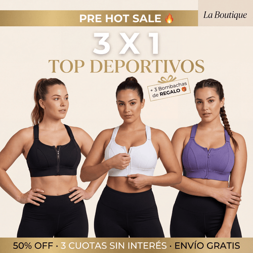 3x1 | TOP DEPORTIVOS + 3 BOMBACHAS DE REGALO
